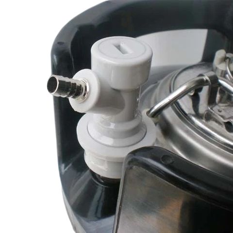 2. Коннектор для газа Ball Lock под шланг (KegLand Premium)