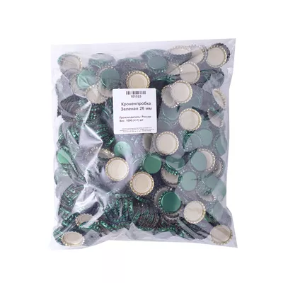 Кроненпробка Зеленая 26 мм, 1000 шт