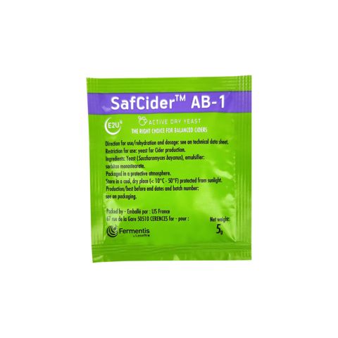 2. Дрожжи для сидра Safcider AB-1 (Fermentis ), 5 г - 3 шт