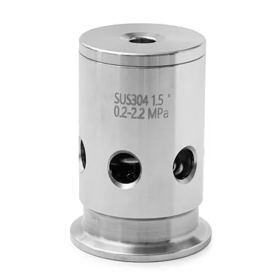 2. Клапан двойного действия с регулировкой 2 - 22 бара, кламп 1,5