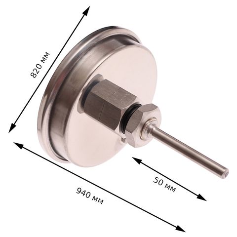 5. Термометр аналоговый для установки в емкость, G 1/4