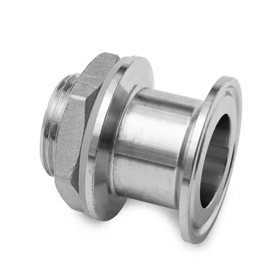 3. Врезка из нерж. стали в емкость, кламп 1,5 