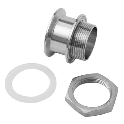 3. Врезка из нерж. стали в емкость, кламп 2 