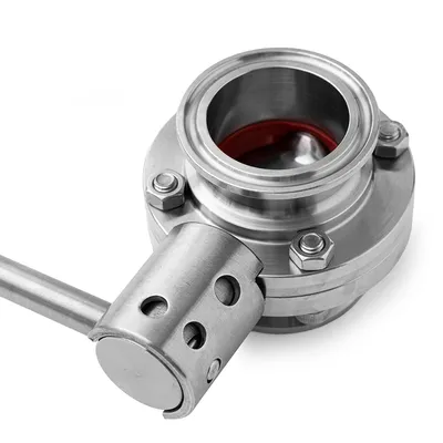 5. Кран бабочка (затвор дисковый) под кламп 1,5 дюйма