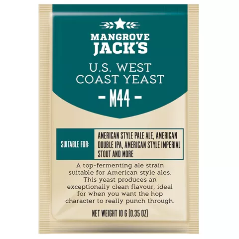 1. Пивные дрожжи US West Coast M44 (Mangrove Jacks), 10 г