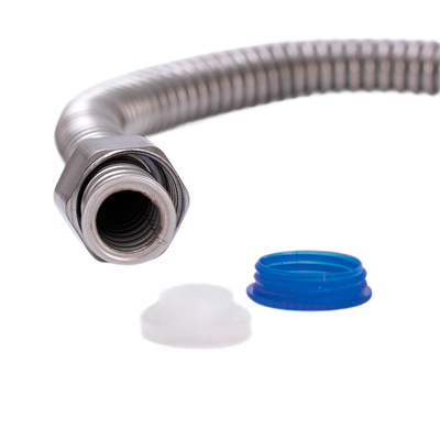 2. Трубка гибкая нержавеющая 40 см с гайками G 1/2