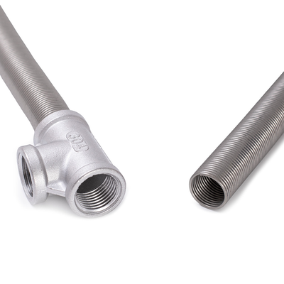 3. Спираль для фильтрации 1 метр с тройником из нерж. стали