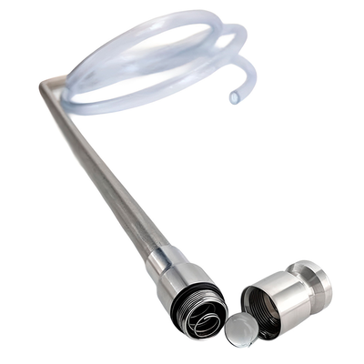 2. Сифон из нержавеющей стали 57 см с силиконовой трубкой 1,5 м