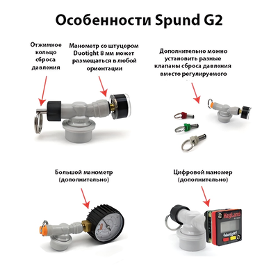 9. Шпунт аппарат Spund G2 с Ball Lock подключением