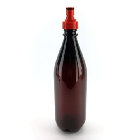 4. Крышка Ball Lock красная пластиковая для ПЭТ бутылок / Fermzilla