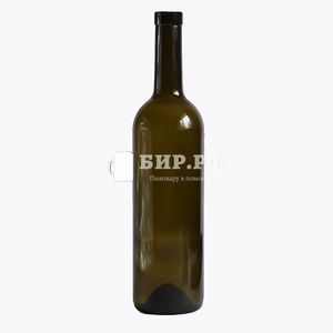Бутылка Бордо, оливковая, 0,75 л