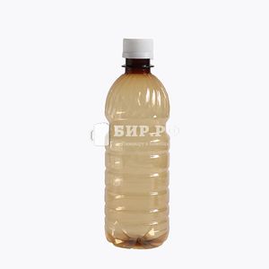 ПЭТ Бутылка с крышкой, 0,5 л (коричневая)