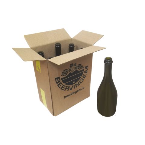Главная фотография Бутылки шампанские Beervingem 0,75 л, 6 шт в картонной коробке