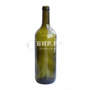 Бутылка Бордо, оливковая, 1 л