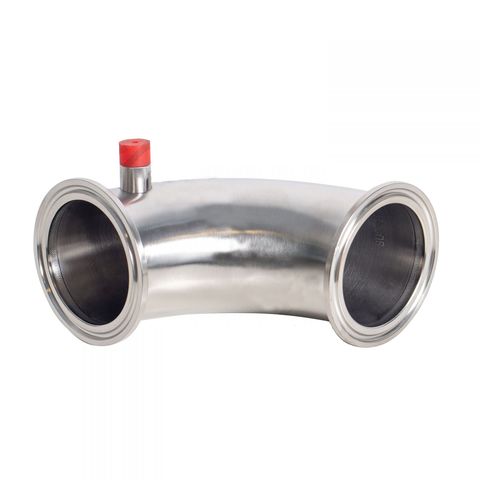 1. Отвод на 90 градусов с выходом под термометр, 1.5″