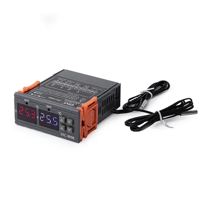1. Цифровой терморегулятор двухканальный STC-3008, 220В