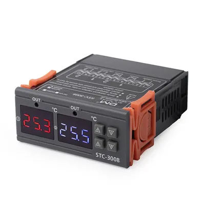 4. Цифровой терморегулятор двухканальный STC-3008, 220В